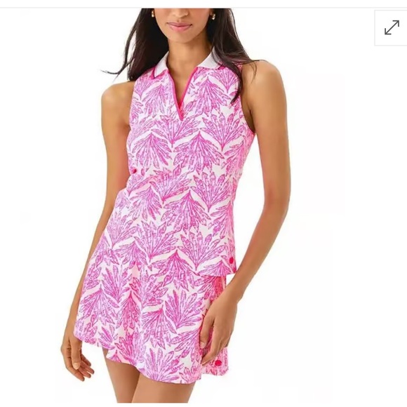Lilly Pulitzer Dresses & Skirts - Lilly Pulitzer Luxletic Aila High
Rise Skort & Alister Polo Upf 50. MEDIUM
